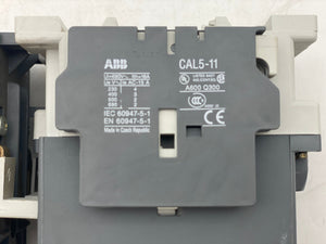 ABB A75-30 Non-Rev Contactor w/ TA75 DU TOLR, CAL5-11 Aux Contactor (Used)