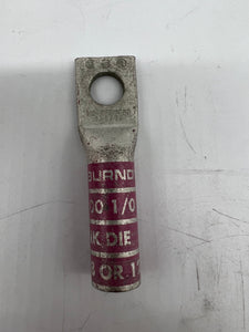 Burndy 50238R YA25TC38 Compression Terminal, 1/0 AWG, *Box of (10)* (Open Box)