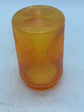 Load image into Gallery viewer, RAB GL100PGA Permaglobe 100 Series Amber Prismatic Flat Bottom Globe *Lot of (7)* (New)