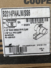 Load image into Gallery viewer, Cooper B-Line B2014PAALW/SS6 Alum Pipe Clamp, 2-7/8&quot; OD *Box of (50)* (New)