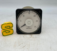 Load image into Gallery viewer, Yokogawa 103121CAZZ DC Ammeter Panel Meter, 0-30A (Used)