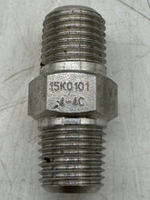 Load image into Gallery viewer, Parker 15K0101-4-4C Nipple 1/4" MNPT x 1/4" MNPT, 316SS (No Box)