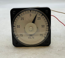 Load image into Gallery viewer, Yokogawa 103119FBZZ P2208 DC Voltmeter Panel Meter, 75-0-75VDC (Used)