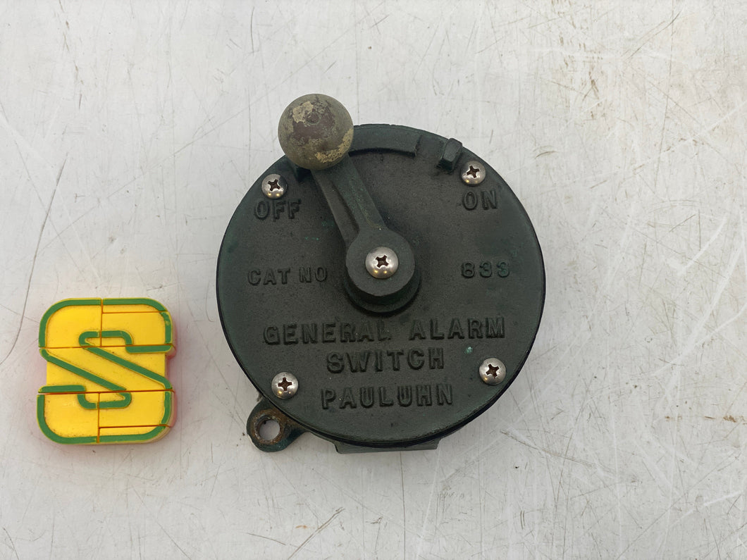 Cooper Crouse-Hinds Pauluhn 833 General Alarm Snap Switch (Used)