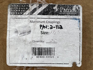 Patriot Industries 2-112 Rigid Aluminum Coupling 1.5" *Box of (24)* (Open Box)
