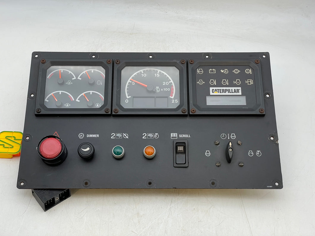 Caterpillar Engine Control Panel w/ Alternative Ctrl GP/Dimmer Switch (Used)