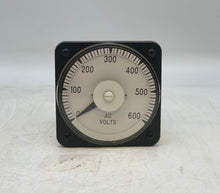 Load image into Gallery viewer, Yokogawa 103021PZZZ P1161 AC Voltmeter Panel Meter, 0-600VAC (Used)