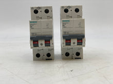 Load image into Gallery viewer, Siemens 5SL6204-7 400VAC 6kA 2P C 4A Circuit Breaker *Lot of (4)* (Used)