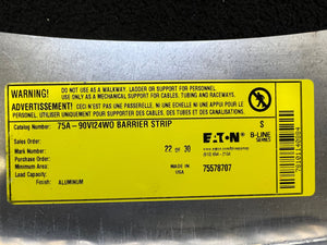 Eaton B-Line 75A-90VI24WO Vertical Inside Barrier Strip *Box of (6)* (Open Box)