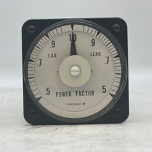 Load image into Gallery viewer, Yokogawa 103462FCAD Power Factor Panel Meter 0.5 Lag-1.0-0.5 Lead (Used)