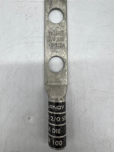 Burndy 502280 YA262N Compression Terminal, 2/0 AWG, *Lot of (16)* (No Box)