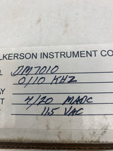 Wilkerson DM7010 Frequency Input Field Rangeable Isolated Transmitter (New)