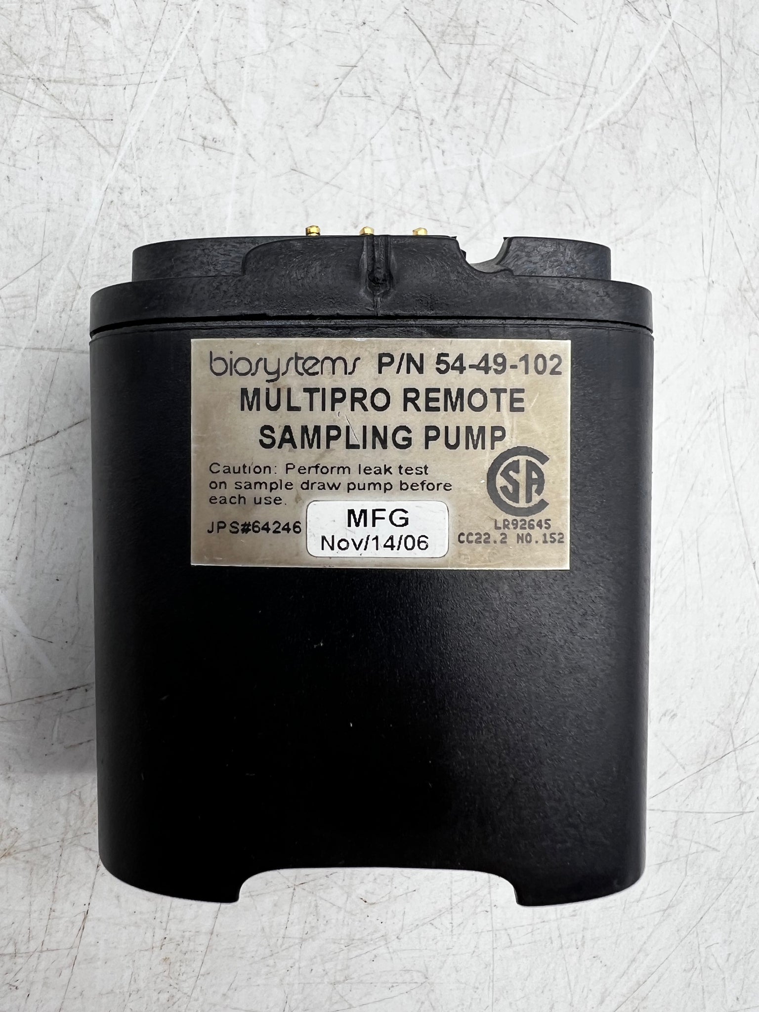 Biosystems 54-49-102 MultiPro Remote Sampling Pump (Used) – Gulf Asset ...