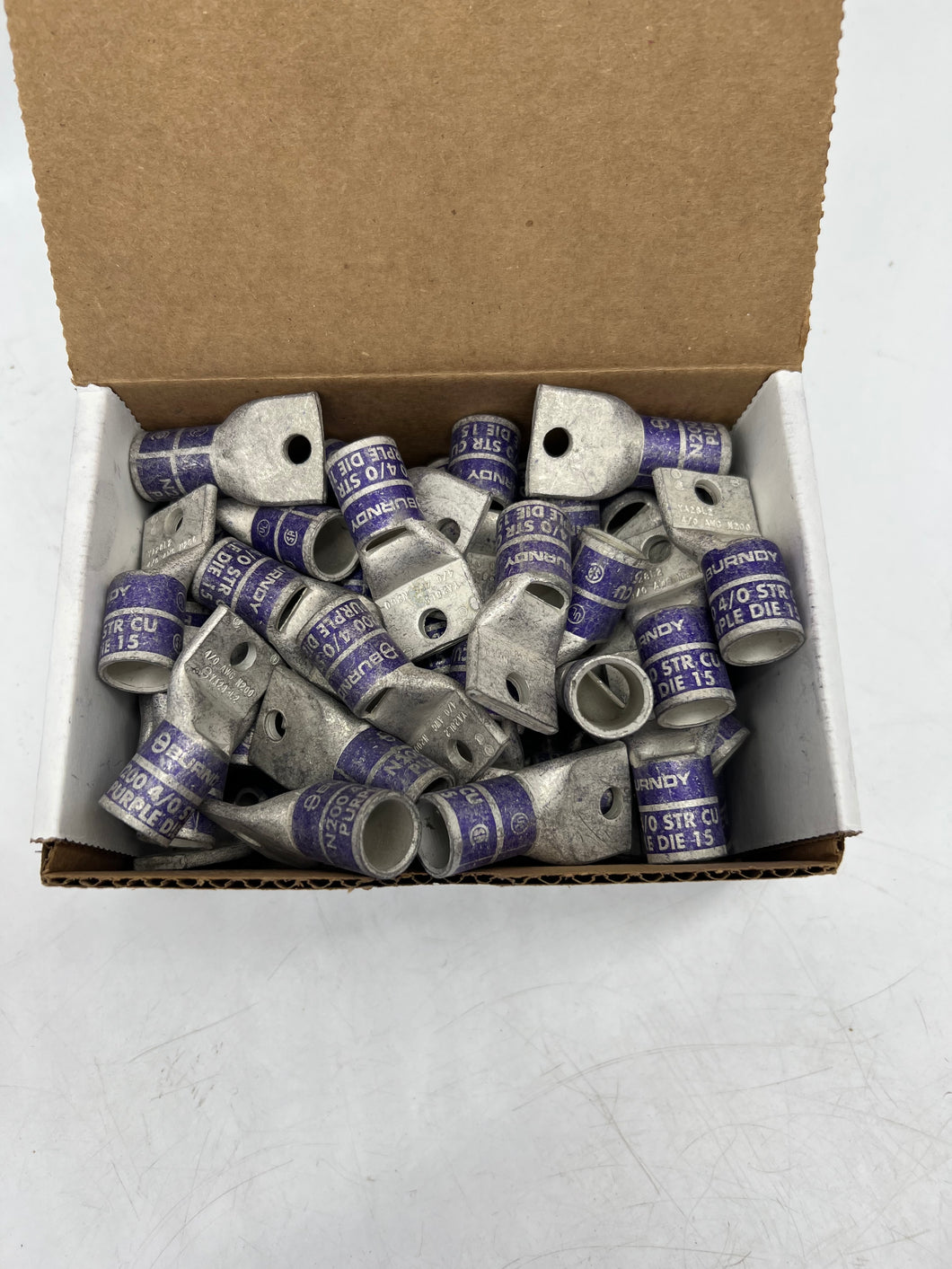 Burndy 502831 YA28L2 Compression Terminal, 4/0 AWG CU, *Lot of (10)* (No Box)