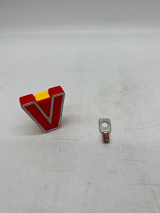 Burndy 50228Q YA8CL3BOX Compression Terminal, 8/0 AWG, *Lot of (25)* (No Box)