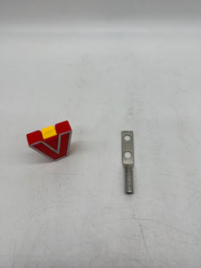 Burndy YA3C2TC38 Compression Terminal, 3 AWG, *Lot of (100)* (No Box)