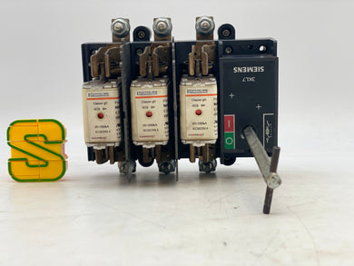 Siemens 3KL7122-3AA00 Disconnect Switch w/ Prositor Fuse Links (Used)