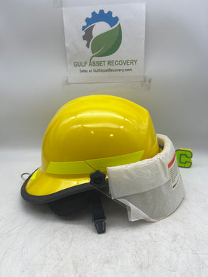 Bullard PSXYL R721 Fire Helmet, High Heat Thermoplastic, Lime-Yellow (Open Box)
