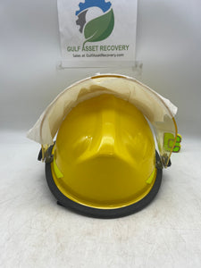 Bullard PSXYL R721 Fire Helmet, High Heat Thermoplastic, Lime-Yellow (Open Box)