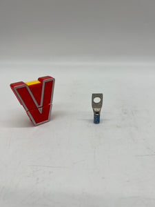 Burndy 518300 YA6CL3BOX Compression Terminal, 6 AWG CU *Lot of (35)* (No Box)