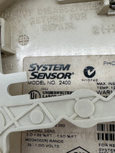 Load image into Gallery viewer, System Sensor 2400 Smoke Detector, 400 Series 2-Wire Direct Wire Photoelectronic (New)