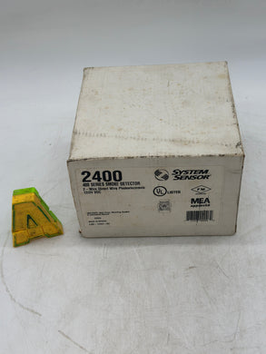 System Sensor 2400 Smoke Detector, 400 Series 2-Wire Direct Wire Photoelectronic (New)