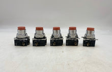 Load image into Gallery viewer, Cutler-Hammer 10250T26211 Non-Illum. Red PB Switch *Lot of (5)* (Used)