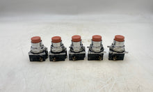 Load image into Gallery viewer, Cutler-Hammer 10250T26211 Non-Illum. Red PB Switch *Lot of (5)* (Used)