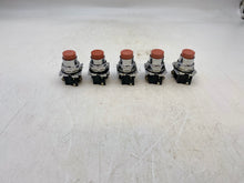 Load image into Gallery viewer, Cutler-Hammer 10250T26211 Non-Illum. Red PB Switch *Lot of (5)* (Used)