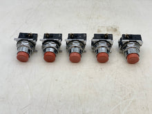 Load image into Gallery viewer, Cutler-Hammer 10250T26211 Non-Illum. Red PB Switch *Lot of (5)* (Used)