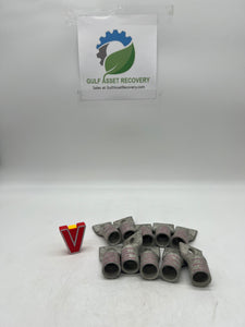 Burndy 510516 YA38LTC12FX Compression Terminal, 500kcmil CU, *Lot of (5)* (No Box)