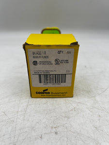 Cooper-Bussmann BK/AGC-1-R Fuse, 1A, 250V *Box of (100)* (Open Box)