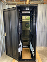 Load image into Gallery viewer, Black Box RM2430A Select Server Cabinet 19”, 38U w/ Tempered Glass Door (Used)