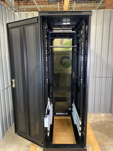 Black Box RM2430A Select Server Cabinet 19”, 38U w/ Tempered Glass Door (Used)