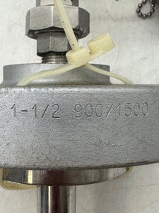 Pushna PII-1016-15 PSE Thermocouple w/ 10" Tapered Shank, 7" Backing Flange (New)