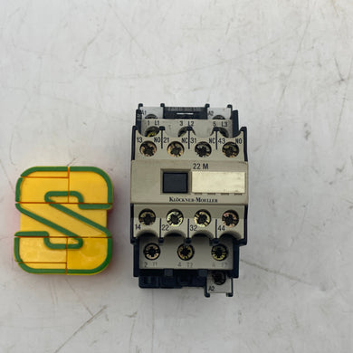 Klockner-Moeller DIL0M Contactor w/ 22DILM Contact Block (Used)