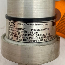 Load image into Gallery viewer, CCS Custom Control Sensors 611G8007 Pressure Switch (No Box)
