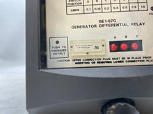 Load image into Gallery viewer, Basler Electric BE1-87GG1EA1JB0C2F BE1-87G Generator Differential Relay w/ Reactor (Used)