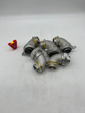 Eaton Crouse-Hinds LT15090G-SA 90-Deg Liquidtight Connect w/ Ground Lug, 1-1/2