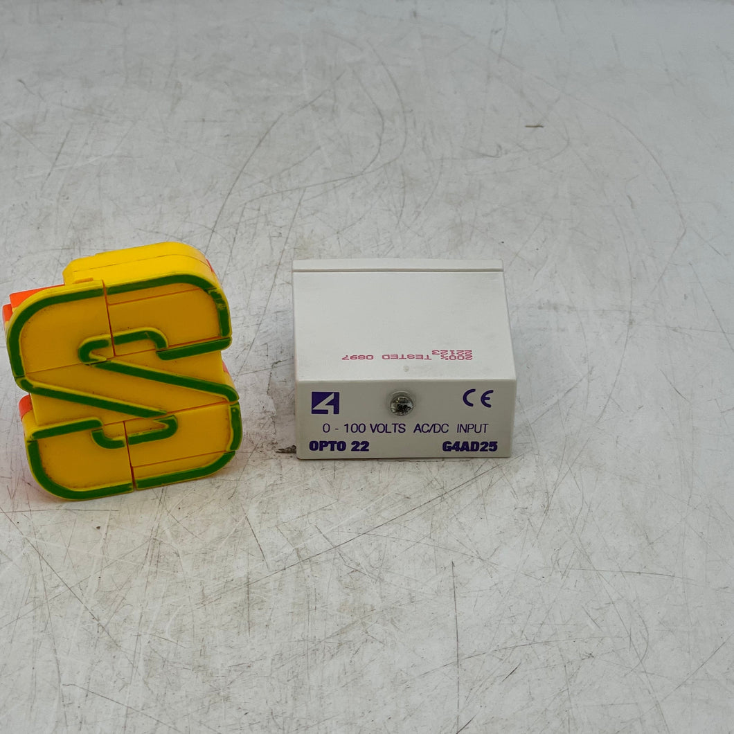 Opto 22 G4AD25 0-100 Volts AC/DC Input (Used)
