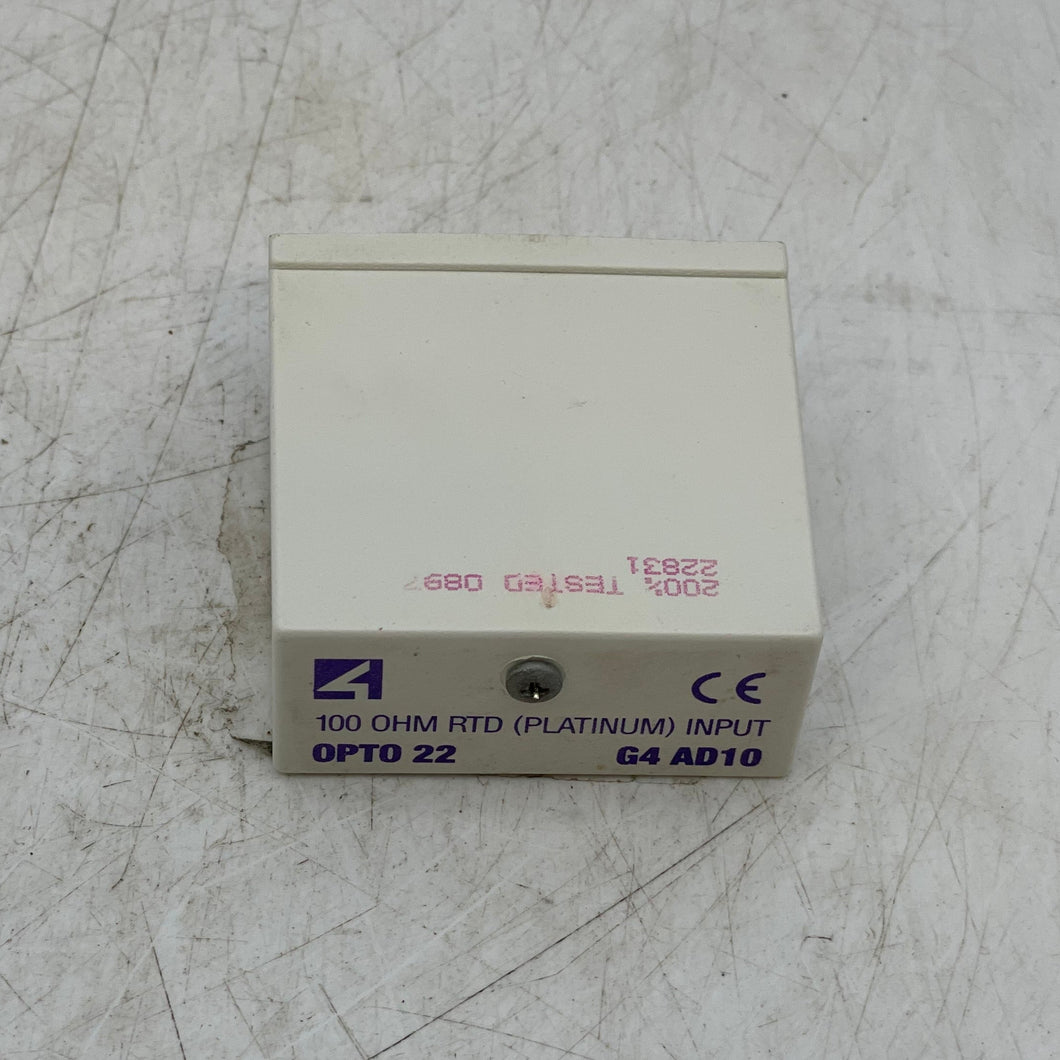 Opto 22 G4AD10 100 Ohm RTD Platinum Input Module (Used)