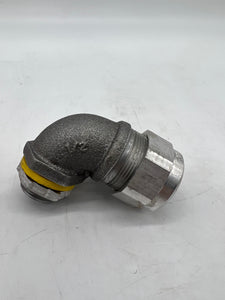 Eaton Crouse-Hinds LT5090G-SA 90° Liquidtight Connect w/ Ground, 1/2" *Lot of (55)* (No Box)