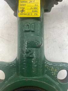 Crane Center Line 58 2" Butterfly Valve, Series 200, 200 PSI (No Box)