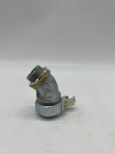 Eaton Crouse-Hinds LT7545G Liquidtight 45° Connect w/ Ground, 3/4" *Box of (20)* (Open Box)