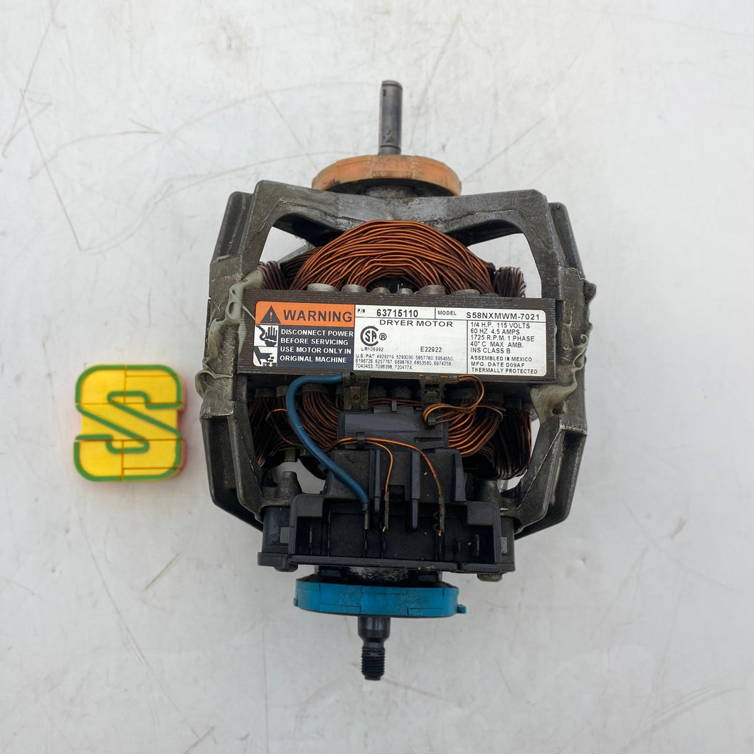 Maytag Whirlpool 63715110 S58NXMWM-7021 Dryer MTR 1/4HP 115V 4.5A 60Hz (No Box)