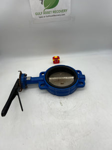 Butterfly Valve KL600150 PN16-150MM 6" Wafer Style w/ Handle (Used)
