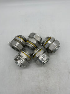 Eaton Crouse-Hinds LT150G-SA Liquidtight Straight Connect w/ Grounding Lug, 1-1/2" *Lot of (5)* (No Box)