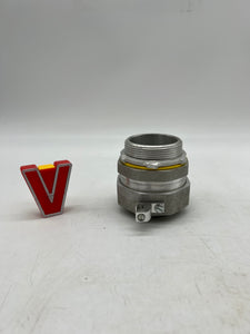 Eaton Crouse-Hinds LT200G-SA Liquidtight Straight Connect w/ Grounding Lug, 2" (No Box)