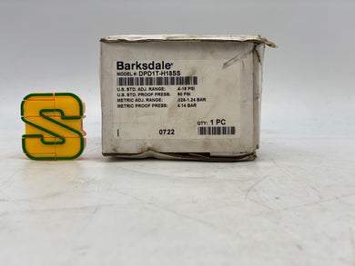Barksdale DPD1T-H18SS Pressure Or Vacuum Activated Switch (New)