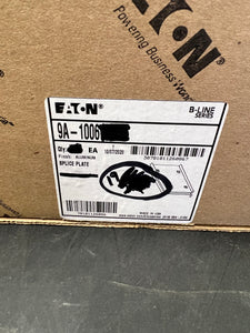 Eaton B-Line 9A-1006 Splice Plate - No Hardware, *Box of (19) Pairs* (Open Box)